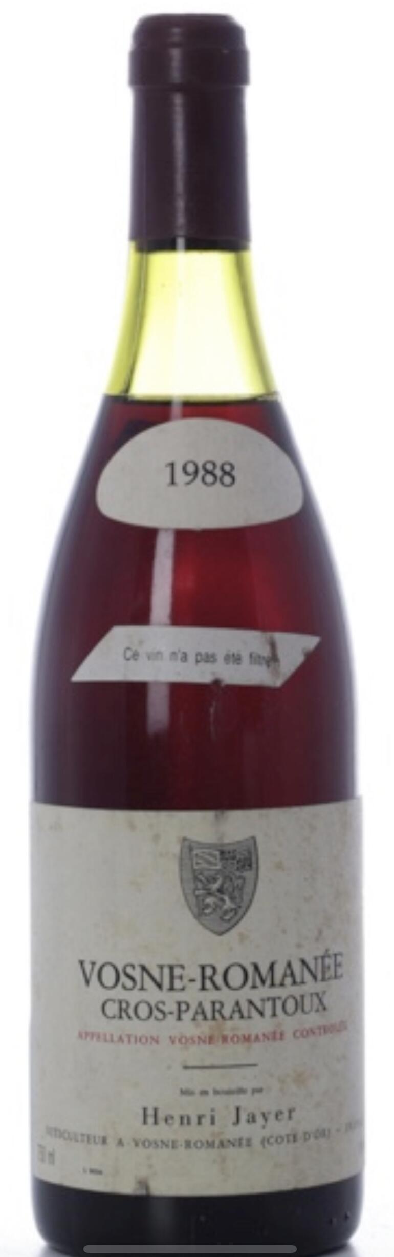 Vosne Romanée 1er Cru "Cros Parantoux"