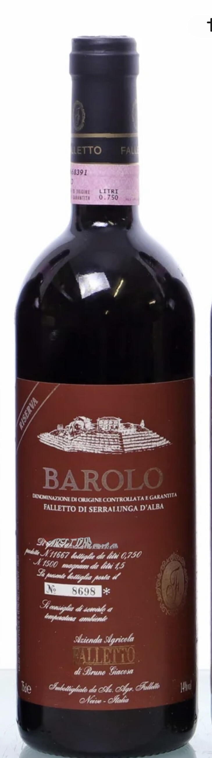 Barolo "Falletto Vigna Le Rocche" Riserva