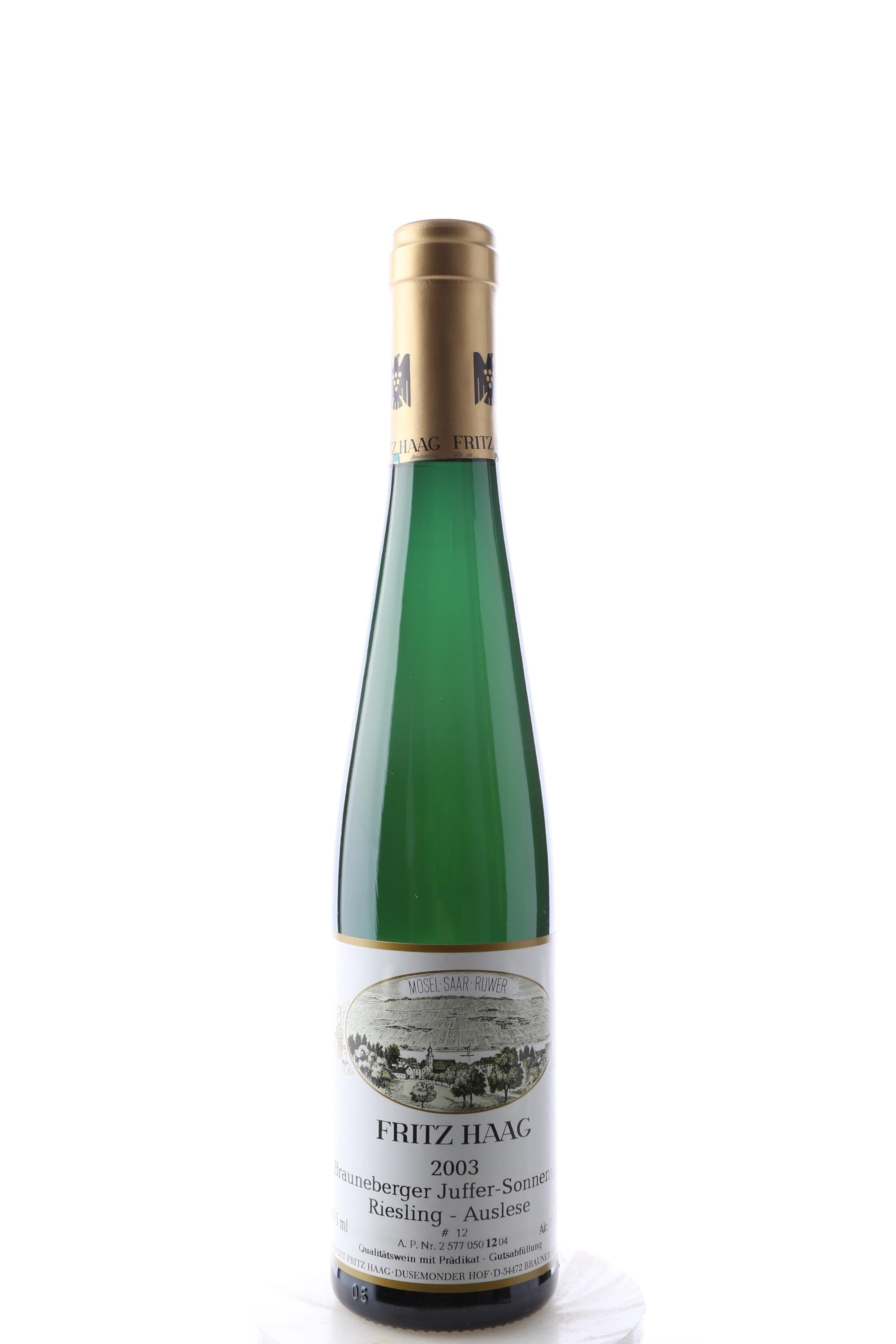 "Brauneberger Juffer Sonnenuhr" Riesling Auslese Nr. 12 Goldkapsel